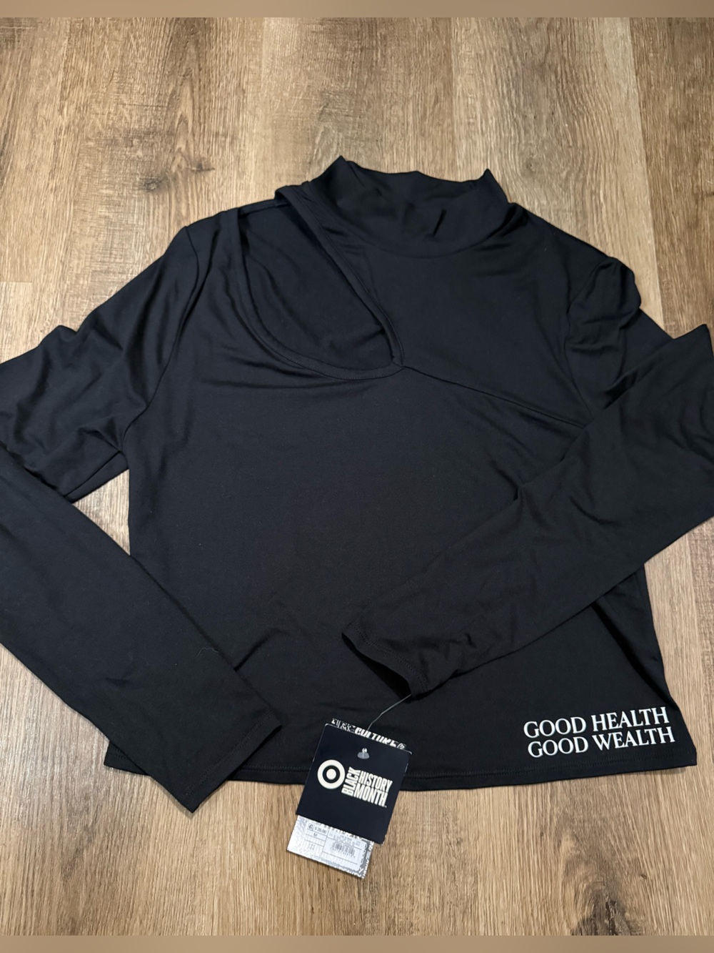 NWT Black History Month Cut Out Long Sleeve